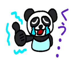 Pastel panda sticker #2280295