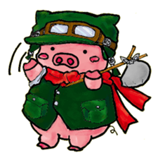 Princess pig sticker #2280355