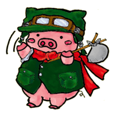 Princess pig sticker #2280355