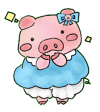 Princess pig sticker #2280361