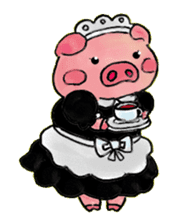 Princess pig sticker #2280363