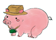 Princess pig sticker #2280380