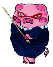 Princess pig sticker #2280387