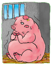 Princess pig sticker #2280391