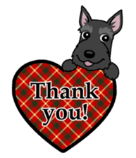 Entertaining friends, Scottish Terrier. sticker #2281004