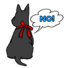 Entertaining friends, Scottish Terrier. sticker #2281026