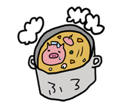 Friends of the pig as "Boo Nyan" sticker #2281051