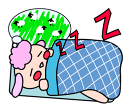 Unrestrained everyday of sheep's sticker #2281273