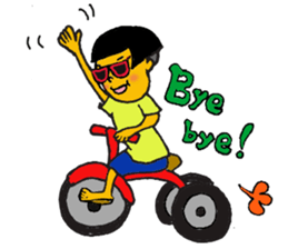 Japanese girl  bobbed hair "U-tatan" sticker #2283473