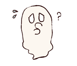 shy ghost sticker #2284158