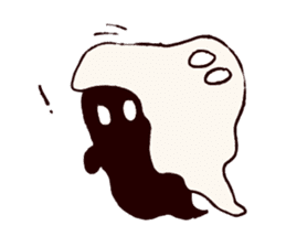 shy ghost sticker #2284159