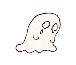 shy ghost sticker #2284162