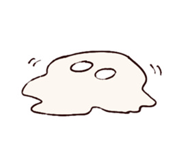 shy ghost sticker #2284167