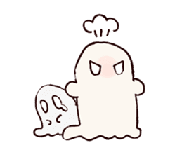 shy ghost sticker #2284168