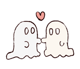 shy ghost sticker #2284176