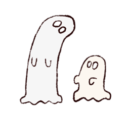 shy ghost sticker #2284181