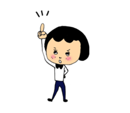 Girl of mushroom of Freckle sticker #2284396