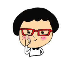 Girl of mushroom of Freckle sticker #2284397