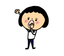 Girl of mushroom of Freckle sticker #2284398