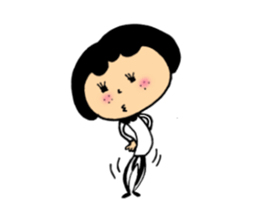 Girl of mushroom of Freckle sticker #2284399