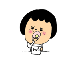 Girl of mushroom of Freckle sticker #2284401