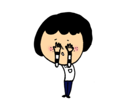 Girl of mushroom of Freckle sticker #2284403