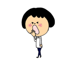 Girl of mushroom of Freckle sticker #2284404