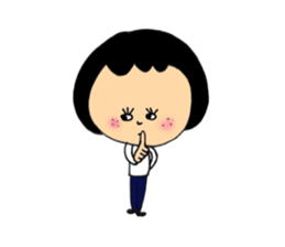 Girl of mushroom of Freckle sticker #2284406