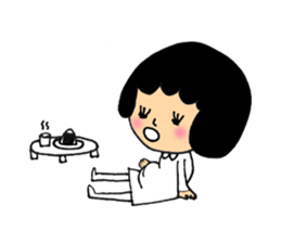 Girl of mushroom of Freckle sticker #2284415