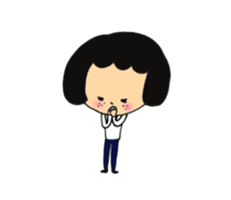 Girl of mushroom of Freckle sticker #2284417