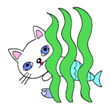 Yuki 's cat fish sticker #2284526