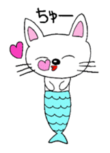 Yuki 's cat fish sticker #2284535