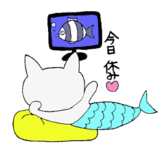 Yuki 's cat fish sticker #2284537