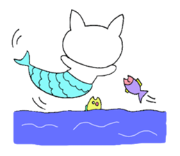 Yuki 's cat fish sticker #2284543