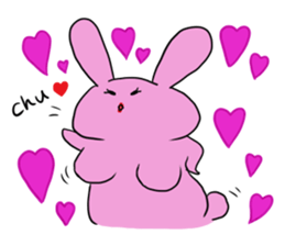 Rice cake rabbit and she sticker #2284683