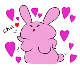 Rice cake rabbit and she sticker #2284683