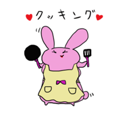 Rice cake rabbit and she sticker #2284701
