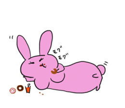 Rice cake rabbit and she sticker #2284707