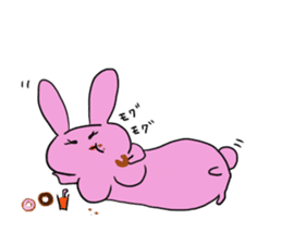 Rice cake rabbit and she sticker #2284707