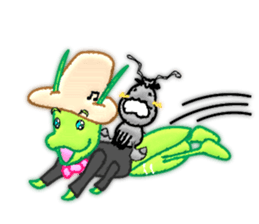 The Ant and the Grasshopper sticker #2285273