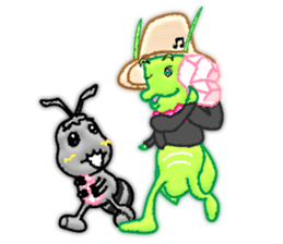 The Ant and the Grasshopper sticker #2285277