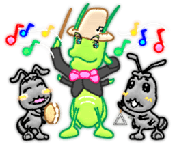 The Ant and the Grasshopper sticker #2285278