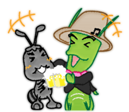 The Ant and the Grasshopper sticker #2285297