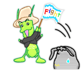 The Ant and the Grasshopper sticker #2285306