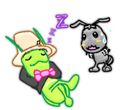 The Ant and the Grasshopper sticker #2285307