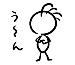 Cave painting of Native American sticker #2285429