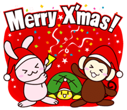 Christmas & New Year of Goo Choki Palm. sticker #2285832
