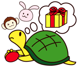 Christmas & New Year of Goo Choki Palm. sticker #2285845