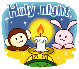 Christmas & New Year of Goo Choki Palm. sticker #2285846