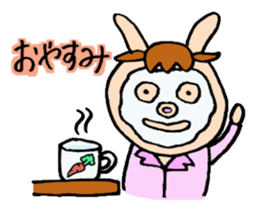 mother rabbit sticker sticker #2286828